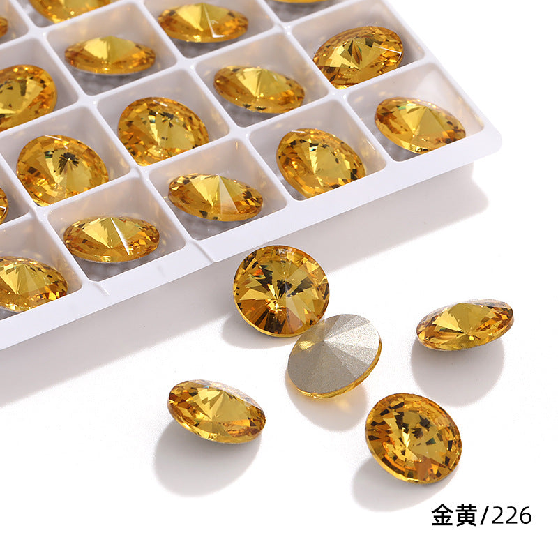 K9 High-End Rhinestone, Satellite, Special-Shaped High-Top Diamond, Wedding Dress, Dress, Crystal Jewelry, Nail Art, Diamond Material, Pointed Bottom Rhinestone
