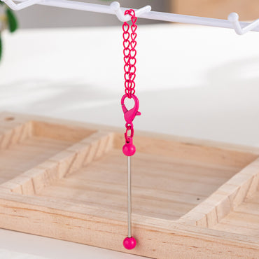 DIY Mini Beaded Keychains - Creative Handmade Wholesale Candy Color Metal Keychains