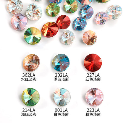 Xichuan New Light Color LA Series Satellite Pointed Bottom Glass Rhinestones, Clothing Accessories, DIY Jewelry Diamond Attachment Materials
