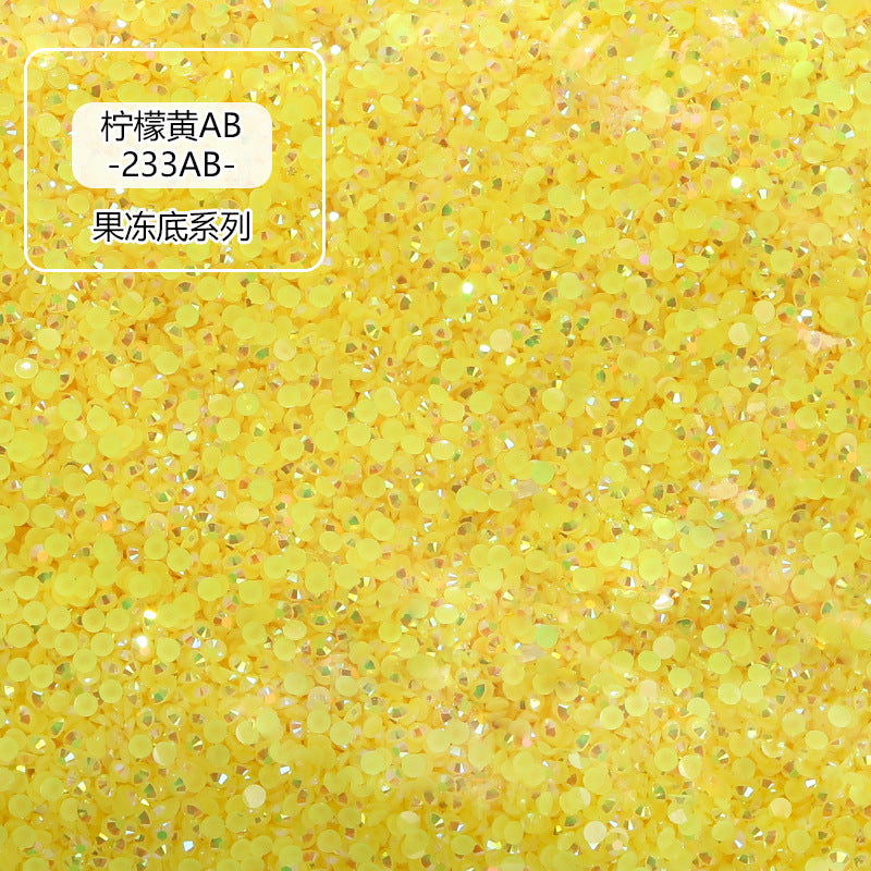 AB Colorful Resin Flat Bottom Rhinestones - Nail Art Clothing Shoes Bag Accessories