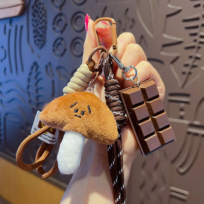 Bread Bracelet Keychain - Couple Bag Pendant