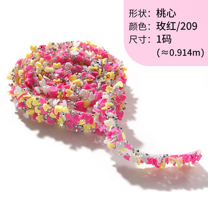 Resin Diamond Rhinestone Strips - Tear-Off Ready-to-Paste Sequins Hot Diamond Shoes Clothing Accessories and DIY crafty