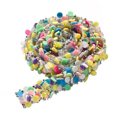 Tear off and stick love soft pottery shard drill tape adhesive self-adhesive process DIY jewelry clothing accessories bow drill belt