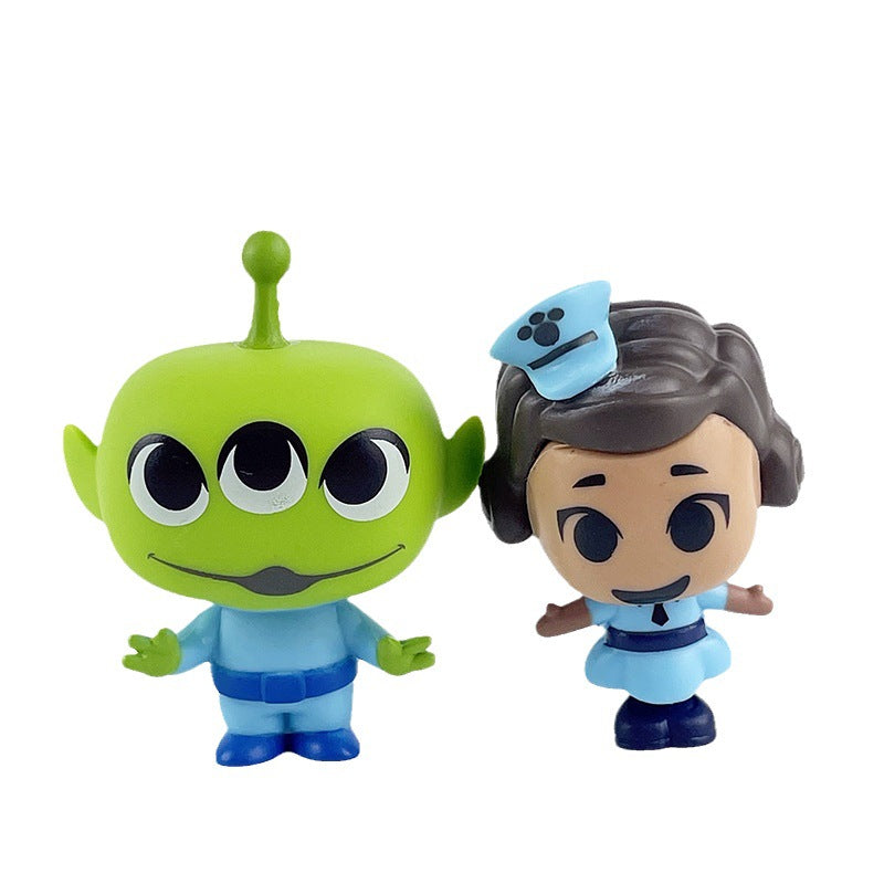 Toy Story figure Hubdy Bass Lightyear Three-Eyed Shepherd Girl anime figure cake decoration ornaments