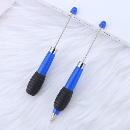 Creative DIY telescopic ballpoint pen, Morandi macaron color rotating telescopic beading, cute love small fresh ballpoint pen