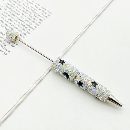 Star Moon Full Diamond Ballpoint Pen Creative DIY Beadable Handmade Diamond Ballpoint Pen Manufacturer Gift Pen Wholesale