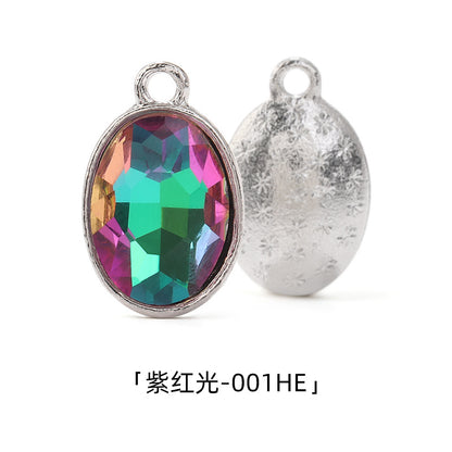 Cross-border wholesale oval pendants, zinc alloy pendants, earrings, bracelets, jewelry accessories, high-appearance oval single pendants