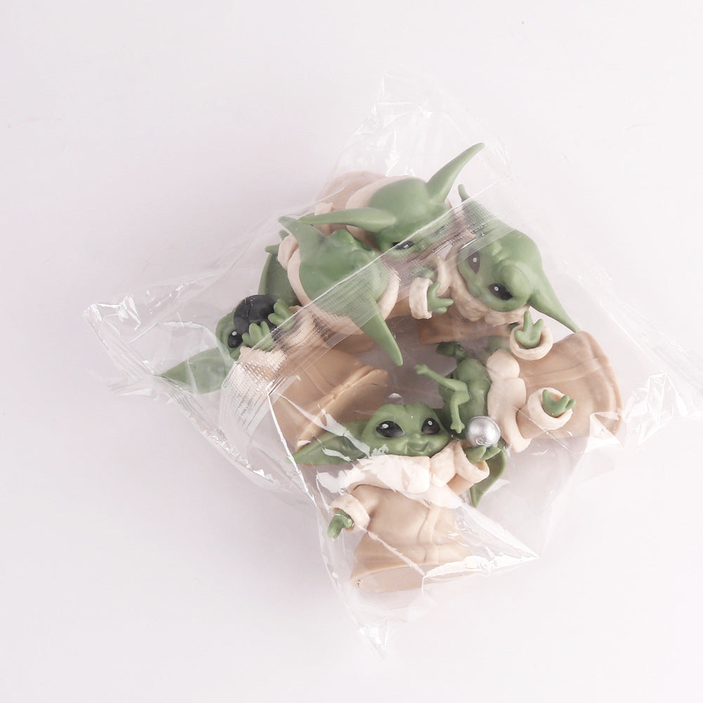6 Baby Yoda Star Wars Mandalorian Blind Box Toy Baby Yoda Doll Toy Model Ornaments