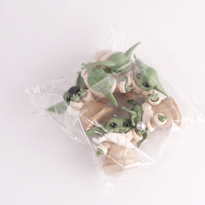 6 Baby Yoda Star Wars Mandalorian Blind Box Toy Baby Yoda Doll Toy Model Ornaments