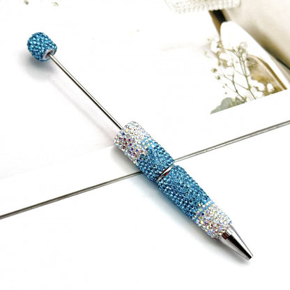 Multi-color gradient full diamond ballpoint pen DIY fun handmade full diamond ballpoint pen educational student stationery gift pen