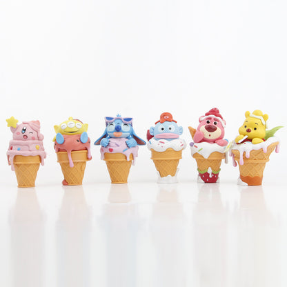 cone figure ice cream star kirby ice cream strawberry bear cone steedi vinnie bear pvc ornament wholesale q