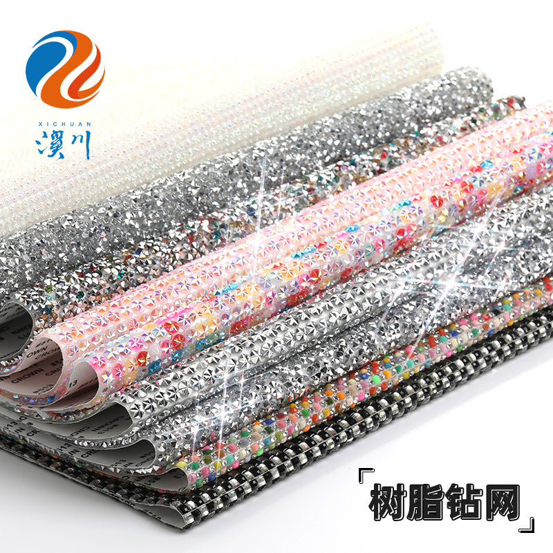 24*40 resin glue mesh, peel-off and instant sticking, DIY crafts, sequin glue, jewelry, accessories, hot melt glue, diamond glue mesh