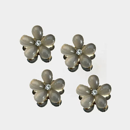 Small mini floral claw clip for women, high-end side, bangs hair clip for front front, delicate princess hair clip