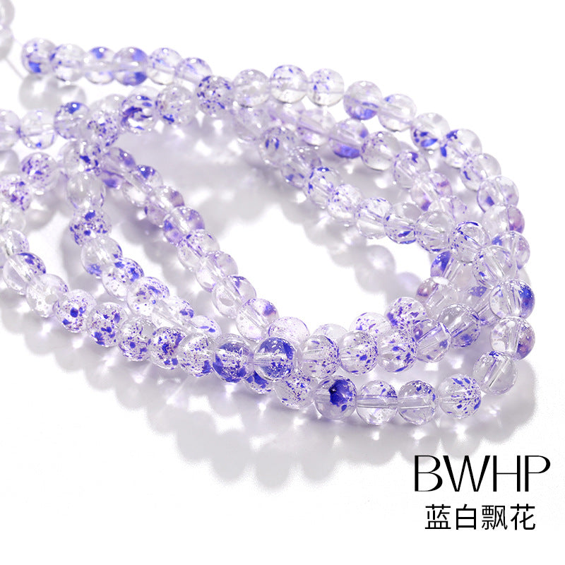 Cross-border DIY new glass pearl bead handmade bead bracelets, necklaces, accessories, and materials available wholesale in stock