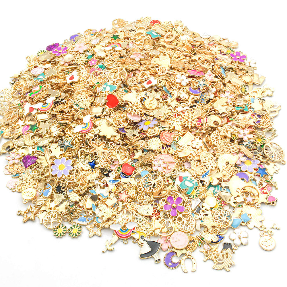 pendant Charms mix collections - Dripping Alloy DIY Bracelet Necklace Earring Key Ring Pendant