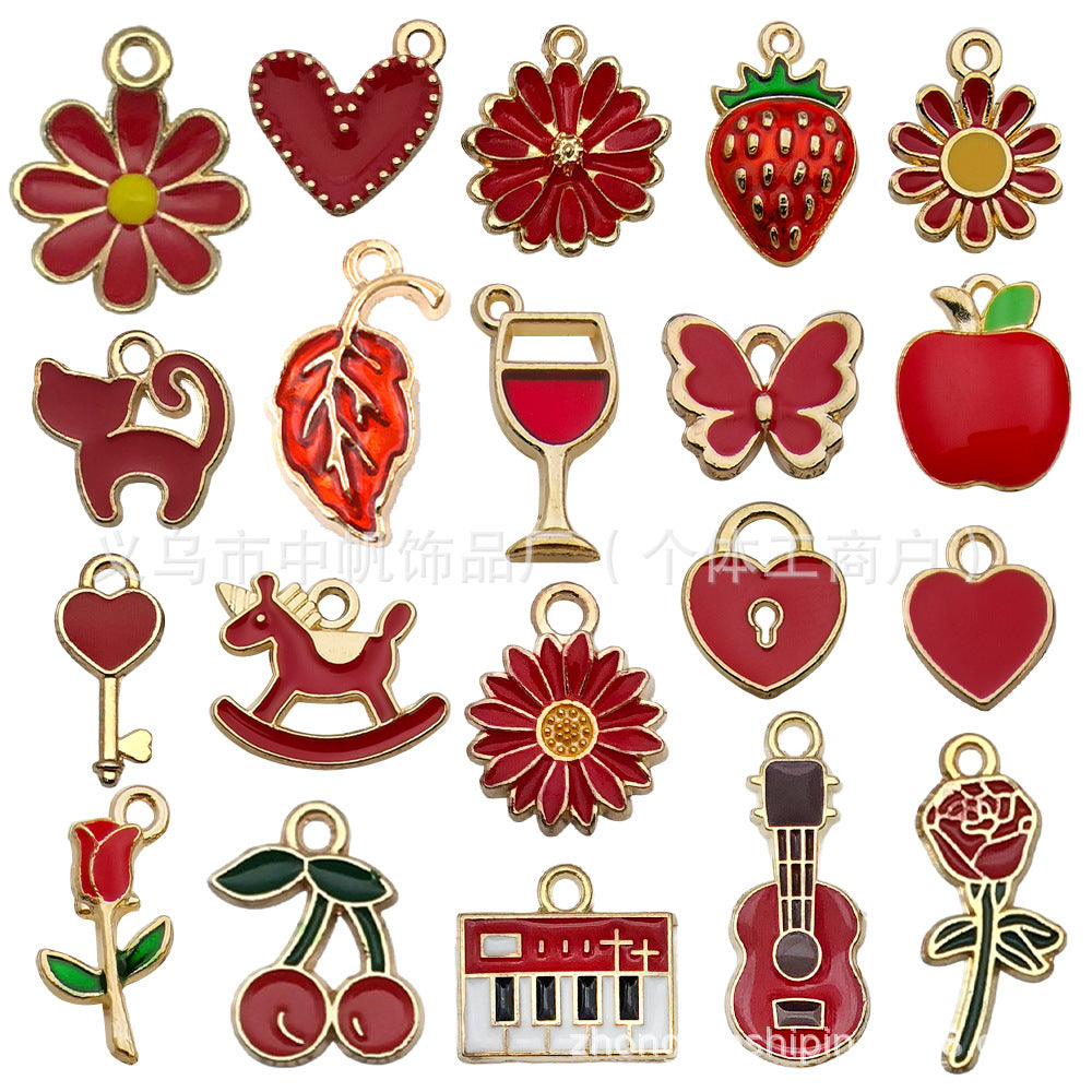 pendant Charms mix collections - Dripping Alloy DIY Bracelet Necklace Earring Key Ring Pendant