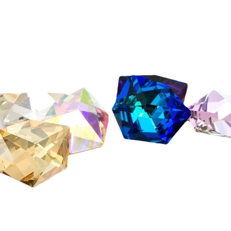 K9 Nail New Pointed Base Ice Cube Crystal Diamond Nail Stickers Diamond DIY Accessories Nail Art Accessories Nail Stickers