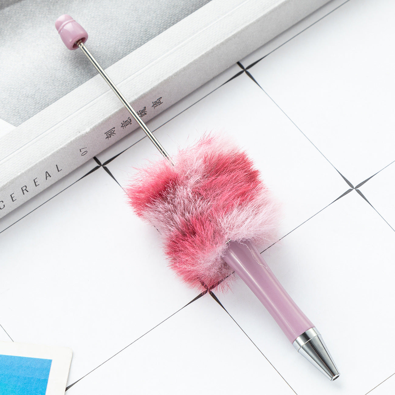 DIY Plastic Ballpoint Pen - Creative Handmade Plush Cartoon Hairball Pen Wholesale