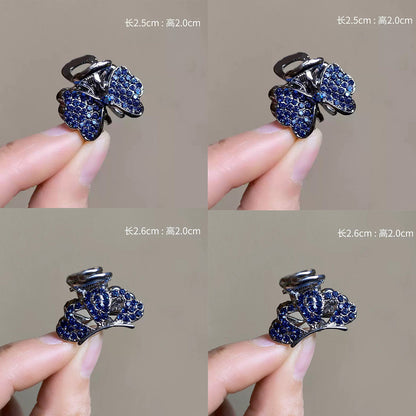 High-end flash diamond metal hair clip, small grab clip for women, bangs clip, side forehead hair clip, Korean headpiece clip, secure hair