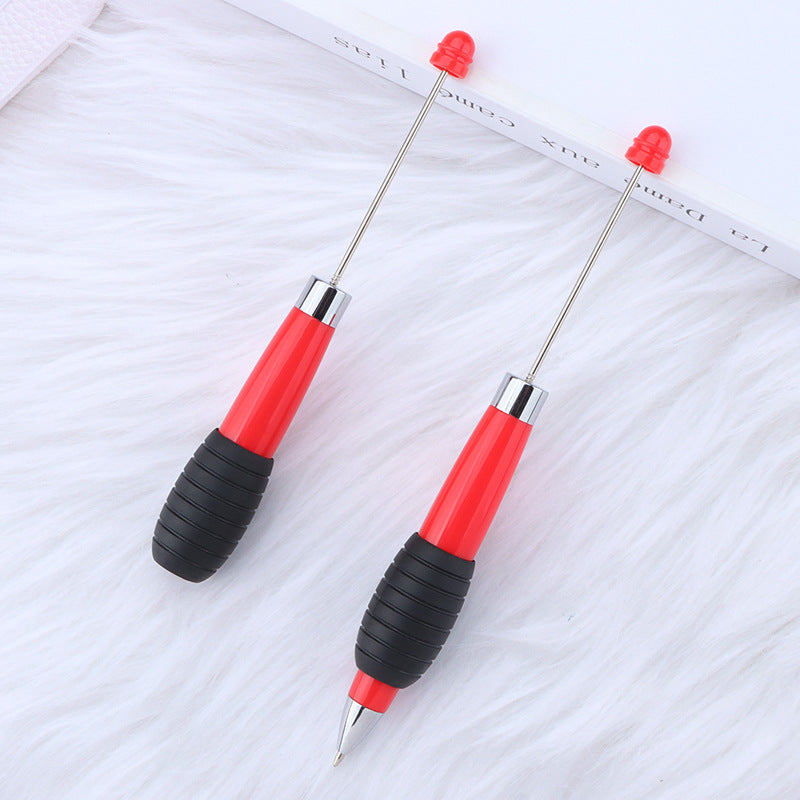 Creative DIY telescopic ballpoint pen, Morandi macaron color rotating telescopic beading, cute love small fresh ballpoint pen