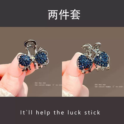 Mini small bow rhinestone hair clip, new exquisite bangs side clip, top small grab clip, crushed hair clip