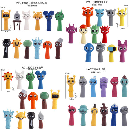 Cross-border hot selling rhythm box figure music game peripheral model doll ornament cake decoration ornament car mount