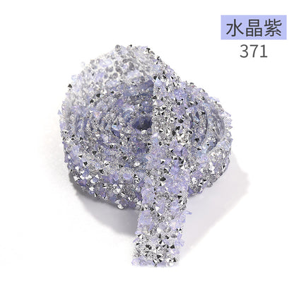 小红书新款碎石钻带鞋子包包服装饰品等手工配件撕下即粘树脂钻带