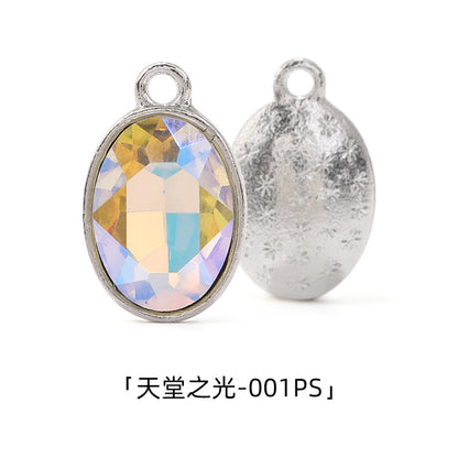 Cross-border wholesale oval pendants, zinc alloy pendants, earrings, bracelets, jewelry accessories, high-appearance oval single pendants