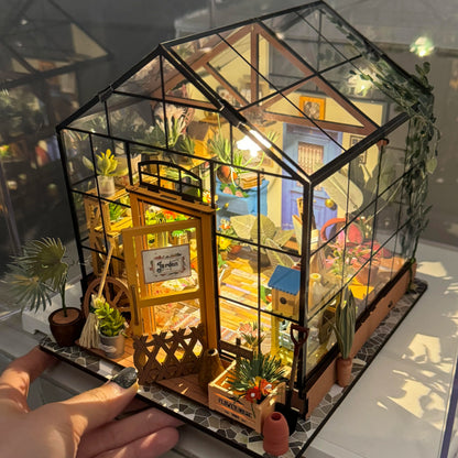 Casey Flower House DIY Cottage Model House Assembling Building Blocks Handmade Mini Exquisite Toys Girls' Day Gifts