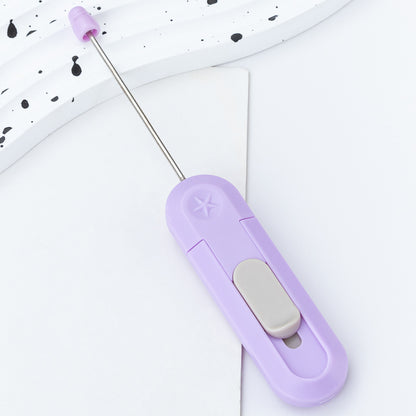 Creative DIY beaded cutter  convenient for unboxing artifact utility knife handmade paper cutting  wholesale