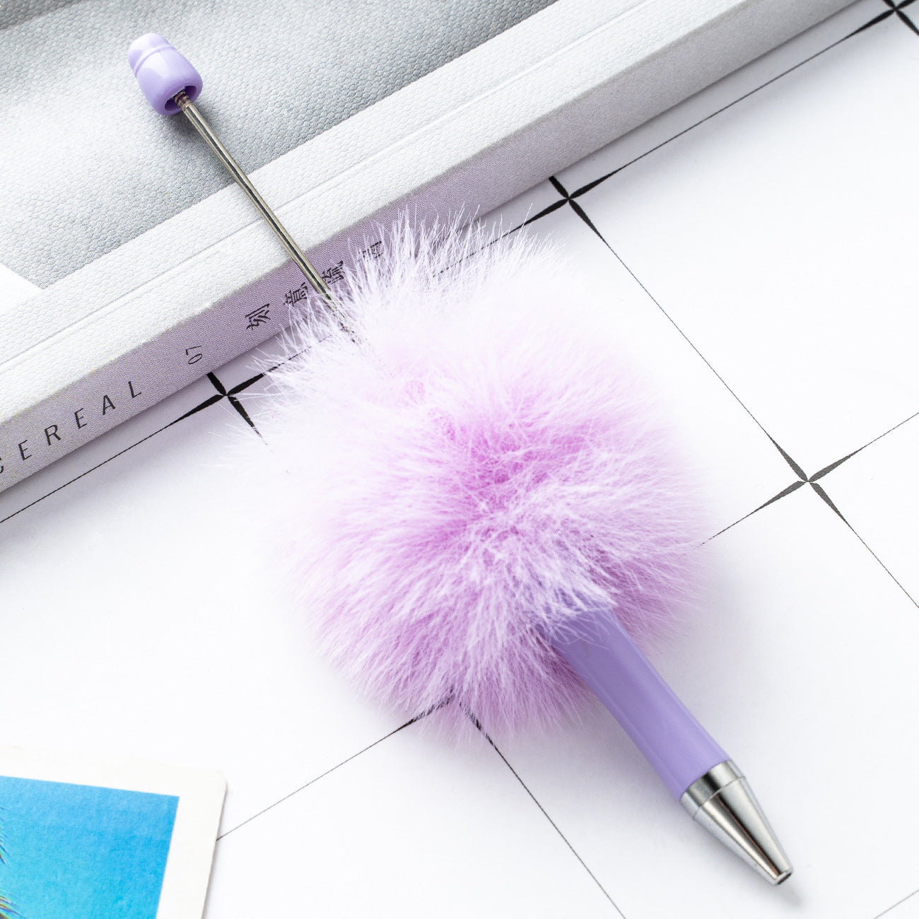 DIY Plastic Ballpoint Pen - Creative Handmade Plush Cartoon Hairball Pen Wholesale