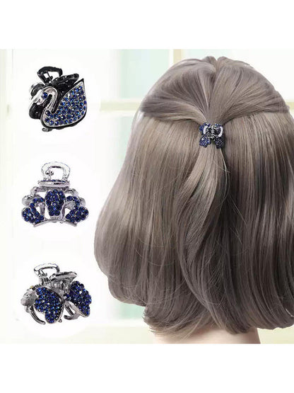 High-end flash diamond metal hair clip, small grab clip for women, bangs clip, side forehead hair clip, Korean headpiece clip, secure hair