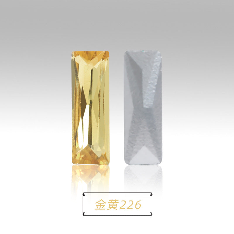 Spot wholesale Rectangular culet, special-shaped, crystal glass diamonds, mobile phone cases, perfume seats, bags and other DIY sticker drills
