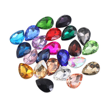 Drop Shape Diamond, Real Silver Plated Bottom Glass, Rhinestone Luggage, Hair Accessories, Accessories, Culet Drop Diamond