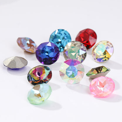 Cross-border K9 gemstone flower crystal glass special-shaped rhinestone headband, phone case crystal accessories, nail art diamond gemstone flower diamond beads