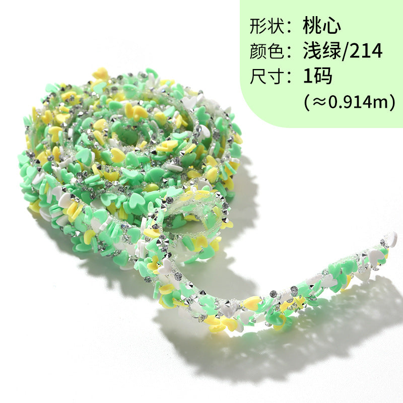 Resin Diamond Rhinestone Strips - Tear-Off Ready-to-Paste Sequins Hot Diamond Shoes Clothing Accessories and DIY crafty