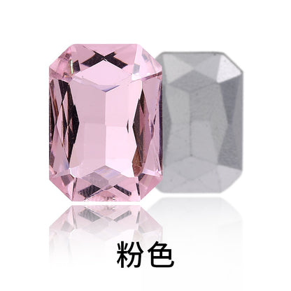 Octagon Pointed Bottom Diamond Rhinestones - Crystal Necklace Earring Tiara Hat Costume Accessories