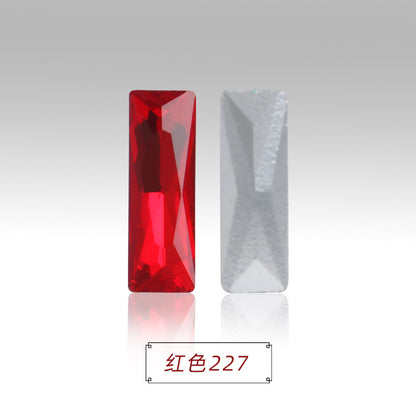 Spot wholesale Rectangular culet, special-shaped, crystal glass diamonds, mobile phone cases, perfume seats, bags and other DIY sticker drills