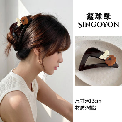 Large Versatile Grab Clip Women's Back of Head Shark Clip Korean Premium Hairpin 2026 Temperament Disc Hair Accessories
