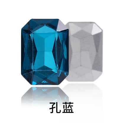 Octagon Pointed Bottom Diamond Rhinestones - Crystal Necklace Earring Tiara Hat Costume Accessories
