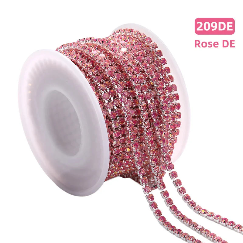 SS12 Opal Mocha Series Claw Chain Rhinestone Flatback Crystal Jewelry Making DIY Crafts Accessories Sew On Clothes Decoration