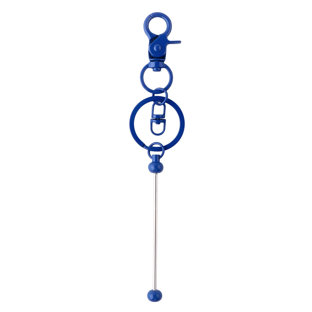 Kovict 20-100Pcs Beadable Keychain Bars For Beads Blank Keychain Metal Beaded Keychain For Keychain DIY Projects Pendant Jewelry