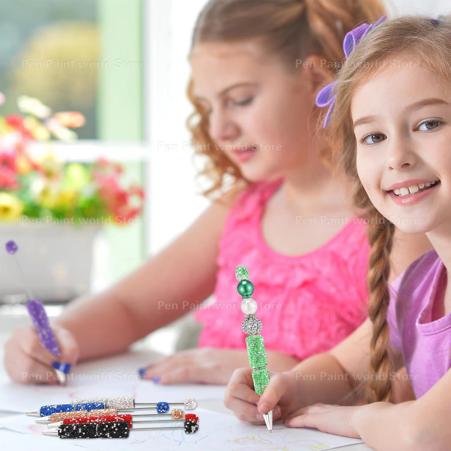 DIY Rhinestone Pens/Beaded Pen Accessories/Beadable Pen