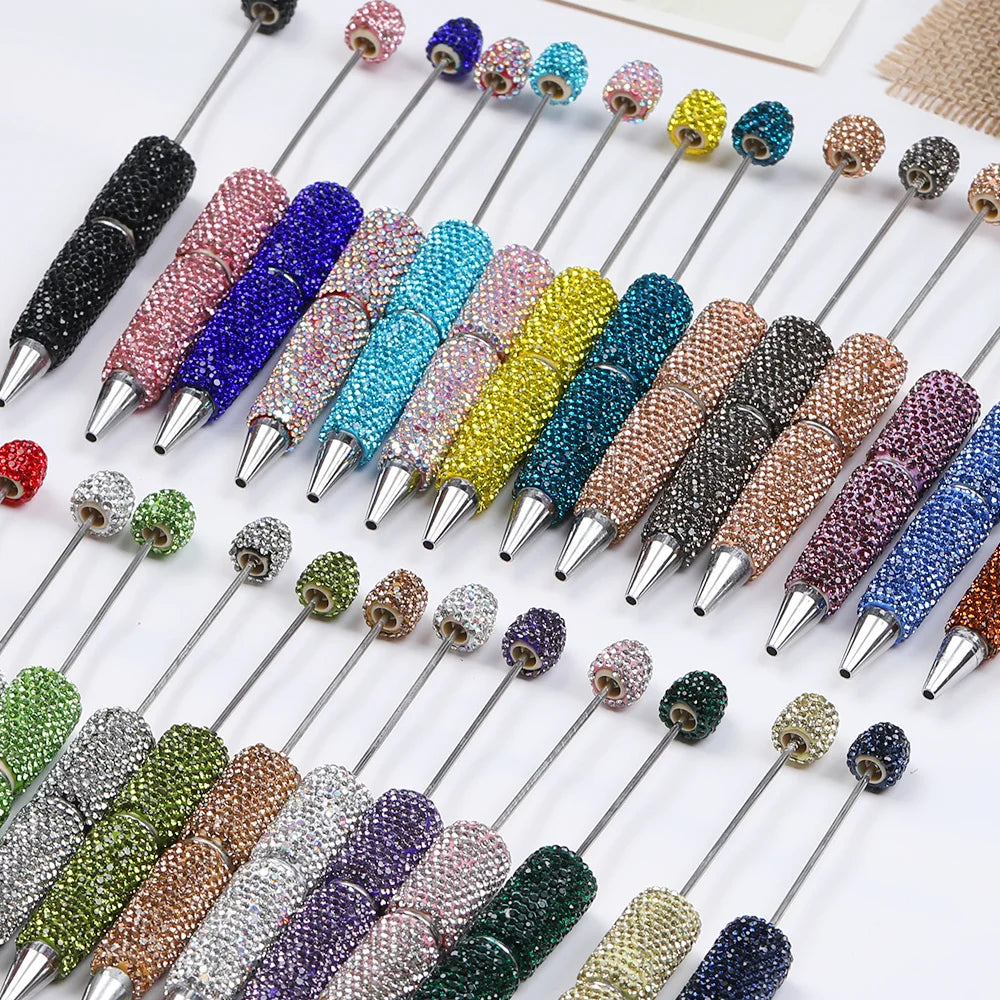 DIY Rhinestone Pens/Beaded Pen Accessories/Beadable Pen