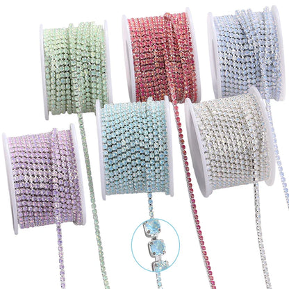 SS12 Opal Mocha Series Claw Chain Rhinestone Flatback Crystal Jewelry Making DIY Crafts Accessories Sew On Clothes Decoration