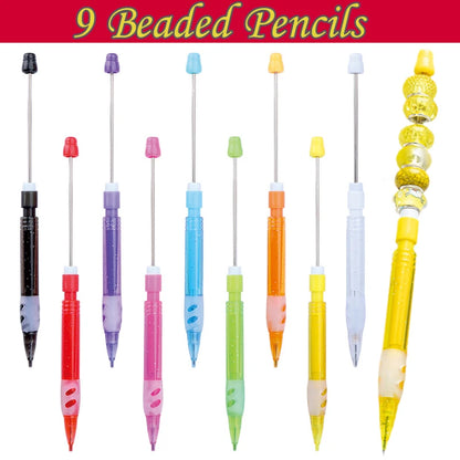 DIY Beaded Pencil for Students Non Sharpening Pencil 0.5 Non Refilling Beadable Automatic Cute Writing Pencil Wholesale