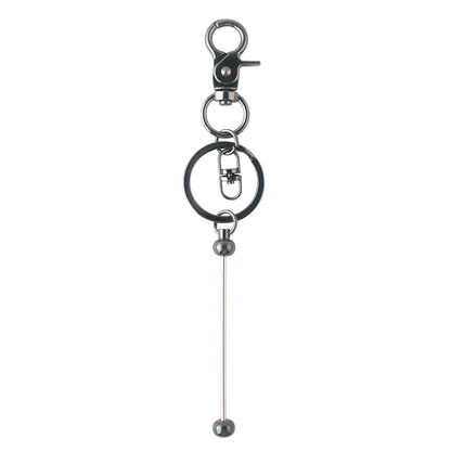 Kovict 20-100Pcs Beadable Keychain Bars For Beads Blank Keychain Metal Beaded Keychain For Keychain DIY Projects Pendant Jewelry