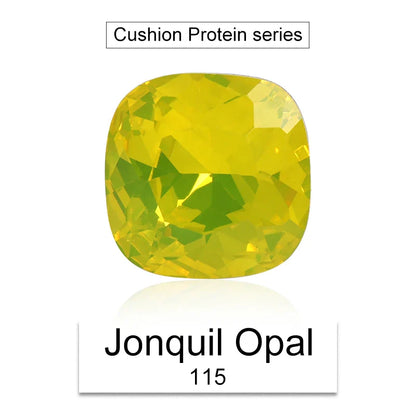 Cushion Rhinestones Glitter Opal Series Glass Charms Nail Art  Beads Jewelry Making Accessories Glass Beads Stones