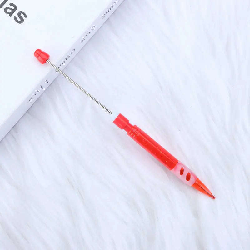 DIY Beaded Pencil for Students Non Sharpening Pencil 0.5 Non Refilling Beadable Automatic Cute Writing Pencil Wholesale