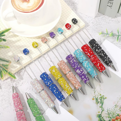 DIY Rhinestone Pens/Beaded Pen Accessories/Beadable Pen